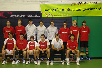 Teamfoto Dezember 2008 mit David Wenger